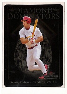 2005 Fleer Platinum Diamond Dominators 18 Scott Rolen St. Louis Cardinals metal 