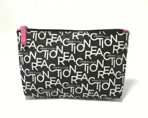 Kenneth Cole Reaction Travel Cosmetic Makeup Bag Black/White - Picture 1 of 6