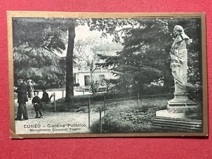 Cartolina - Cuneo - Giardino Pubblico - Monumento Giovanni Toselli - 1918 - Bild 1 von 2