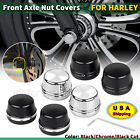 Front Axle Nut Covers For Harley Road Electra Street Glide Ultra Classic FLHTCU