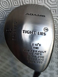 ADAMS TIGHT LIES STRONG 3 WOOD 13° LOFT AIR ASSAULT RH FIRM FLEX + HEADCOVER - Picture 1 of 11
