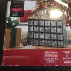 Member's Mark Pre Lit Metal Advent Calendar NEW Sam's Club NIB - Picture 1 of 3