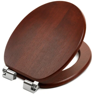 Toilettensitz Toilettendeckel WC Sitz Klodeckel Absenkautomatik MDF Klobrille