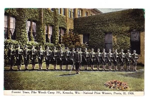 1910 Antique Peoria Illinois IL Forester Team Pike Woods Camp 391  Prize Winners - Picture 1 of 2