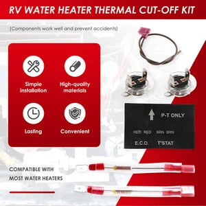 RV Water Heater Thermal Cutoff Kit with ECO Thermostat Assembly Kit teAhd - Picture 1 of 12
