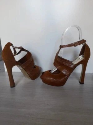 Sandali scarpe in vera pelle BEBE taglia 39 26cm - Immagine 1 di 4