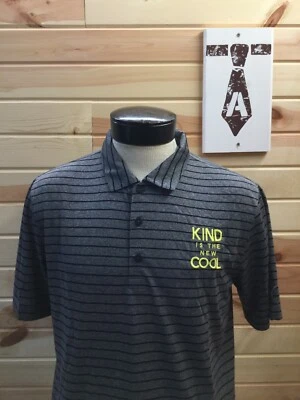 Nueva Camisa Polo de Golf PUMA Para Hombre M "Kind is the New Cool" Rayas Nueva Con Etiquetas Foto 1 de 4