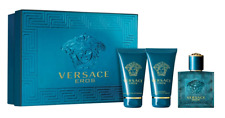 Versace Eros Mini Gift Set EDT Cologne for Men + Shower Gel + After Shave Balm