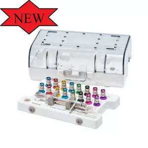 NEW Dental Implant Instrument Prosthetic Restoration Hand Driver Tool Kit Box - Picture 1 of 16