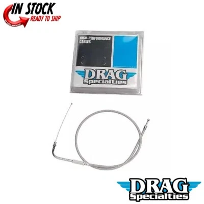 Cable acelerador trenzado de acero inoxidable Drag Specialties 0650-0307  Foto 1 de 3