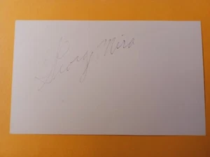 George Mira Signed Index Card - Eagles, 49ers, Dolphins, Miami - B - Picture 1 of 1