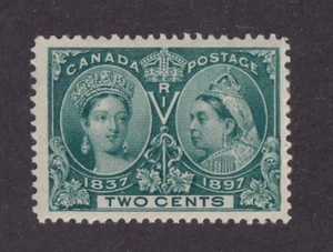 MATT'S STAMPS SCOTT CANADA #52, 2-CENT GREEN 1897 ISSUE MH, CV$37.50 - Picture 1 of 3