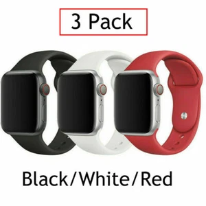 Silicone Watch Band Strap For Apple Watch Series 10 9 8 7 6 5 4 3 2 1 SE Ultra - Picture 1 of 22