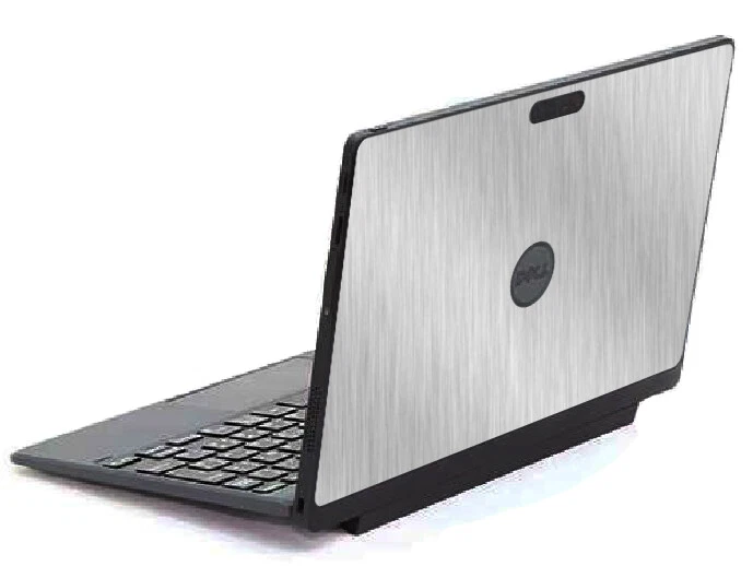 BRUSHED ALUMINUM Vinyl Lid Skin Cover fits Dell Venue 10 Pro 5055 Laptop - Image 1 of 1