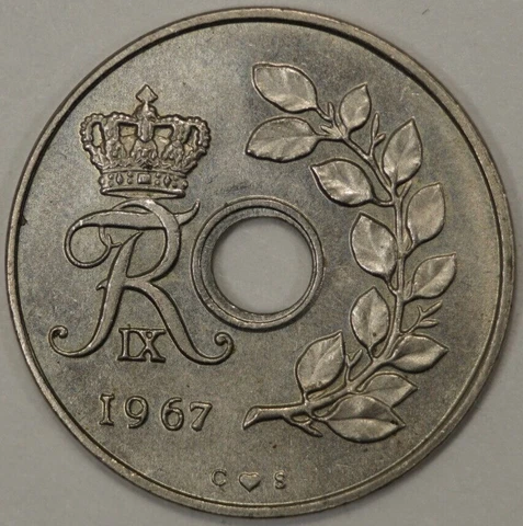 1967 Denmark 25 Ore Cover