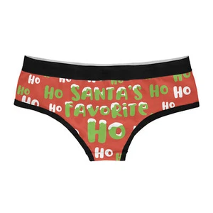 Santa's Favorite Ho Womens Panties Funny Christmas Underwear For Ladies - Picture 1 of 5