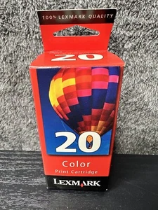 Lexmark 20 Color Print Cartridge Ink Genuine Factory Sealed New - Picture 1 of 7