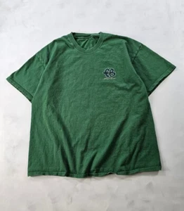 Vintage 90s FUBU FB Green Faded T-shirt Hip Hop L Cotton - Picture 1 of 8