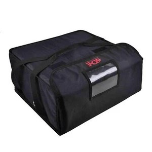Heavy Duty Pizza Delivery Bag 4x16” Box Fully Insulated Waterproof Takeaway BLK - Picture 1 of 4