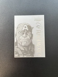 2023 Marvel Metal Universe Avengers Captain America Platinum Portrait SSP BJMO - Picture 1 of 6