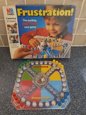 Vintage Frustration Board Game (1993) MB Games Classic Pop-O-Matic Fun Complete  - Image 1 of 4