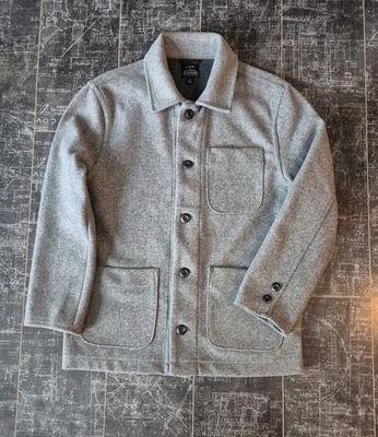 Chaqueta J Crew Chore gris pequeña para hombre Foto 1 de 4