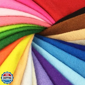 24pcs Thick 1.4mm Soft Felt Fabric Sheet Assorted Color Felt Pack DIY Craft S - Picture 1 of 5