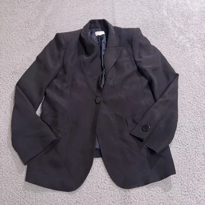 Blazer Armani Collection Para Hombre 44 Negro Un Botón Abrigo Deportivo Causal Preppy Foto 1 de 4