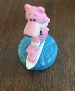 De colección 1990 Wendys Hanna Barbera planeadores SNAGGLEPUSS en tabla de surf juguete 2,5" - Imagen 1 de 10