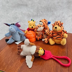 Disney Winnie the Pooh McDonald's Plush Clip Ons Set of 5 Stuffed Animals - Picture 1 of 8