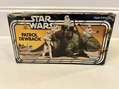 STAR WARS PATROL DEWBACK BOX KENNER VINTAGE 1978 ANH STORMTROOPER LUKE R2 D2 Foto 1 de 4