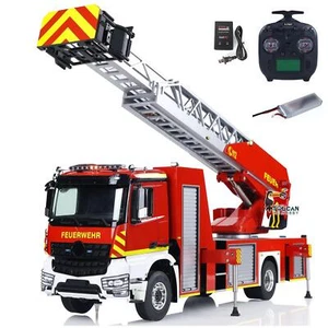 1/14 4*2 RC Ladder Fire Fighting Truck 3363 RTR Model W/Metal Chassis ST8 Radio - Picture 1 of 12