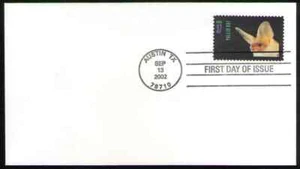 US. 3663. 37c. Pallid Bat, American Bars Issue. Blank FDC, MNH. 2002 - Picture 1 of 1
