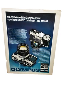 1979 Olympus OM 1 OM2 Camera Original Print Ad Vintage 70s - Picture 1 of 1