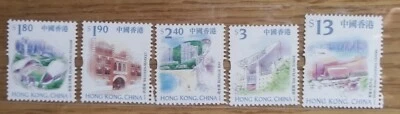 Hong Kong Definitive  Architecture Stamps 5v MNH - Image 1 of 2
