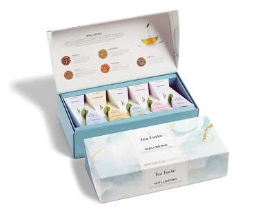 Caja de presentación pequeña surtido Tea Forte "Wellbeing", 10 infusores de té Foto 1 de 2