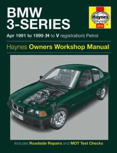 BMW Serie 3 E36 Gasolina 1991-1999 (H-V Reg) Haynes Manual de taller - Imagen 1 de 5