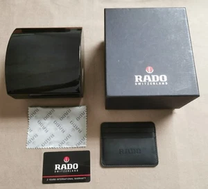 Rado Complete kit watch box cloth wallet and warranty card blank for any models - Imagen 1 de 9