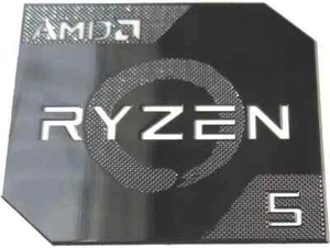 AMD Ryzen 5 Sticker Metal Chrome Silver Badge Decal Computer Laptop PC Case - Afbeelding 1 van 1