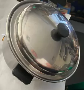 CORY 4 quart "Flavor Seal" 3-ply 18-8 S/S double handle pot w/lid. Vintage Excl - Picture 1 of 6