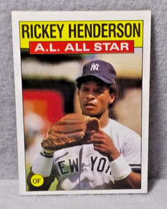 1986 Topps All Star Rickey Henderson #716