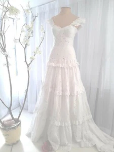 Schulterfreies Hochzeitskleid/Spitze Hochzeitskleid/Prinzessin Hochzeitskleid UK - Bild 1 von 24