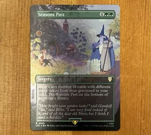 Seasons Past, R 0529, NM Foil, Hildebrandt Art, MTG LotR Commander Lord Rings - Picture 1 of 2
