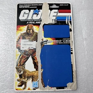 Vintage GI Joe 1987 Spearhead & Max Uncut File Card - Picture 1 of 4