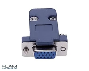 Connecteur VGA Femelle 15 broches + boitier Female HD15 connector 15 pins + box - Bild 1 von 5
