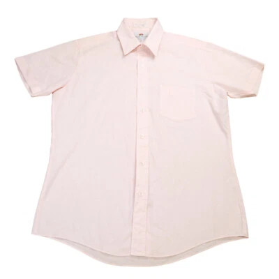 Camisa de vestir Fruit Of The Loom de colección para hombre 15,5 prensa permanente manga corta Foto 1 de 4