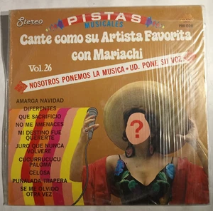 PISTAS DE CANCIONES -MARIACHI VOL. 26- 1988 MEXICAN LP, KARAOKE - Picture 1 of 4