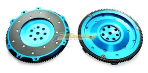 FX ALUMINUM LIGHT CLUTCH FLYWHEEL FOR MITSUBISHI LANCER EVOLUTION 7 8 9 EVO 4G63 - Picture 1 of 3