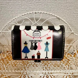 Vendula London Bifold Wallet Geldbörse Boutique Design Schwarz Weiß - Bild 1 von 10