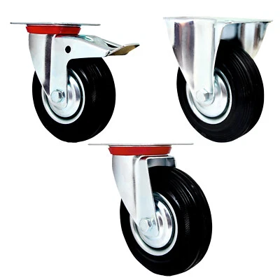 Transportrollen Lenkrollen Bockrolle Lenkrolle mit Bremse Transportrolle Rolle - Bild 1 von 2